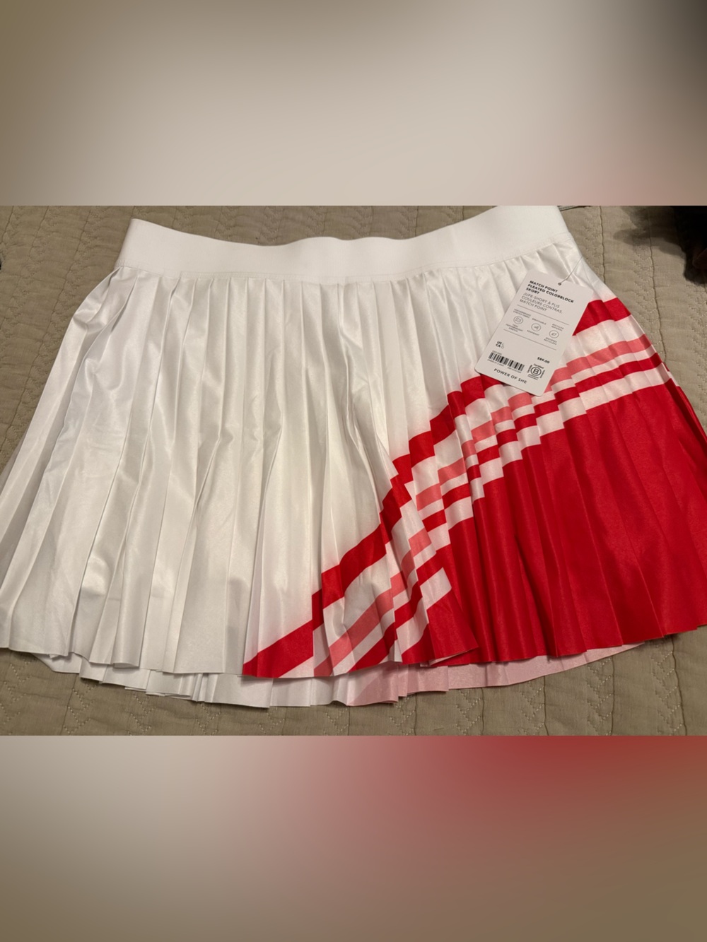 Athleta Match Point Colorblock Skort - NWT - Size Large